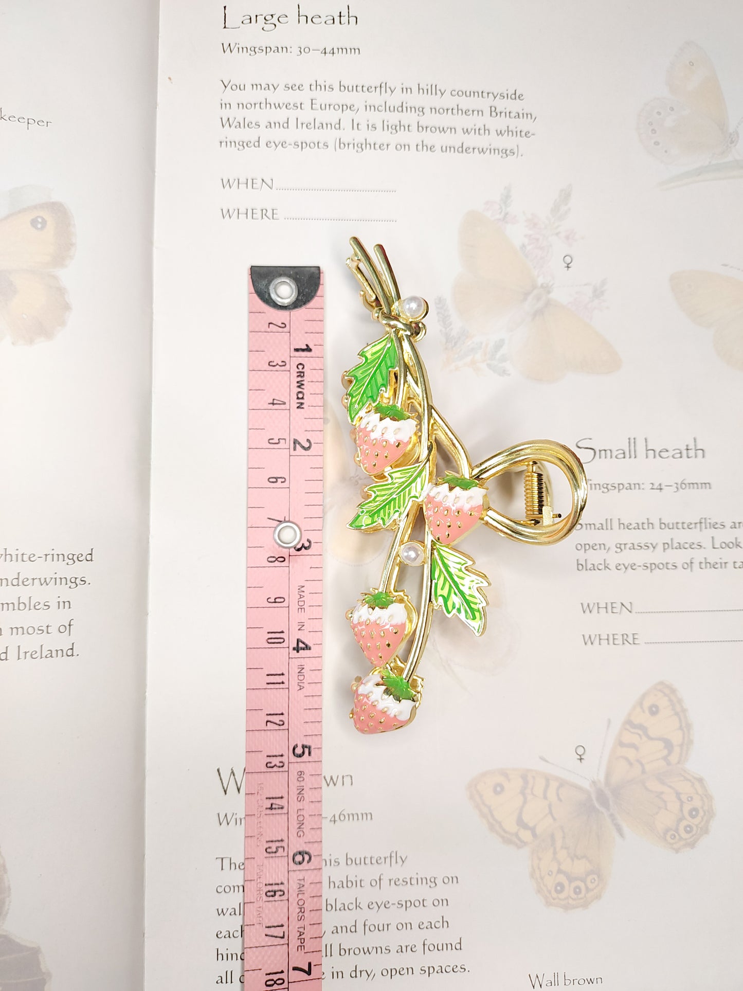 Strawberry Garden // Claw Clip