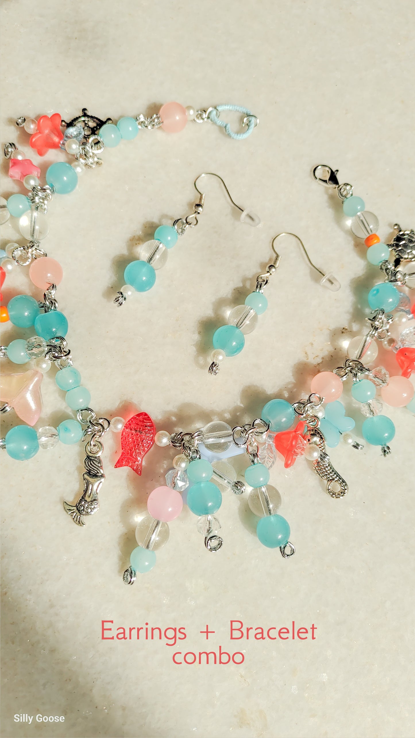 Coral Reef | Bracelet + Earrings Set