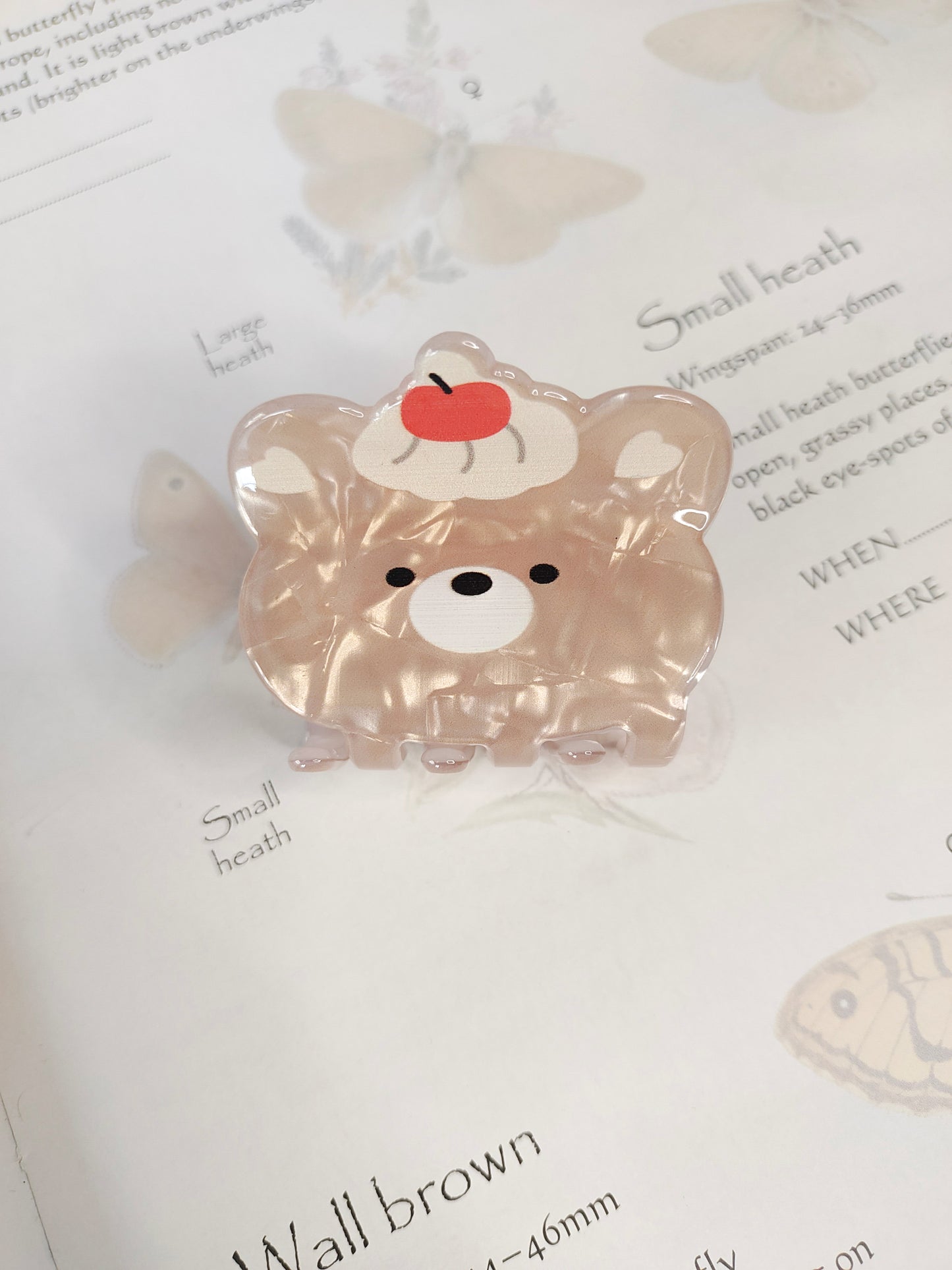Cutu Light Brown Teddy // Claw Clip