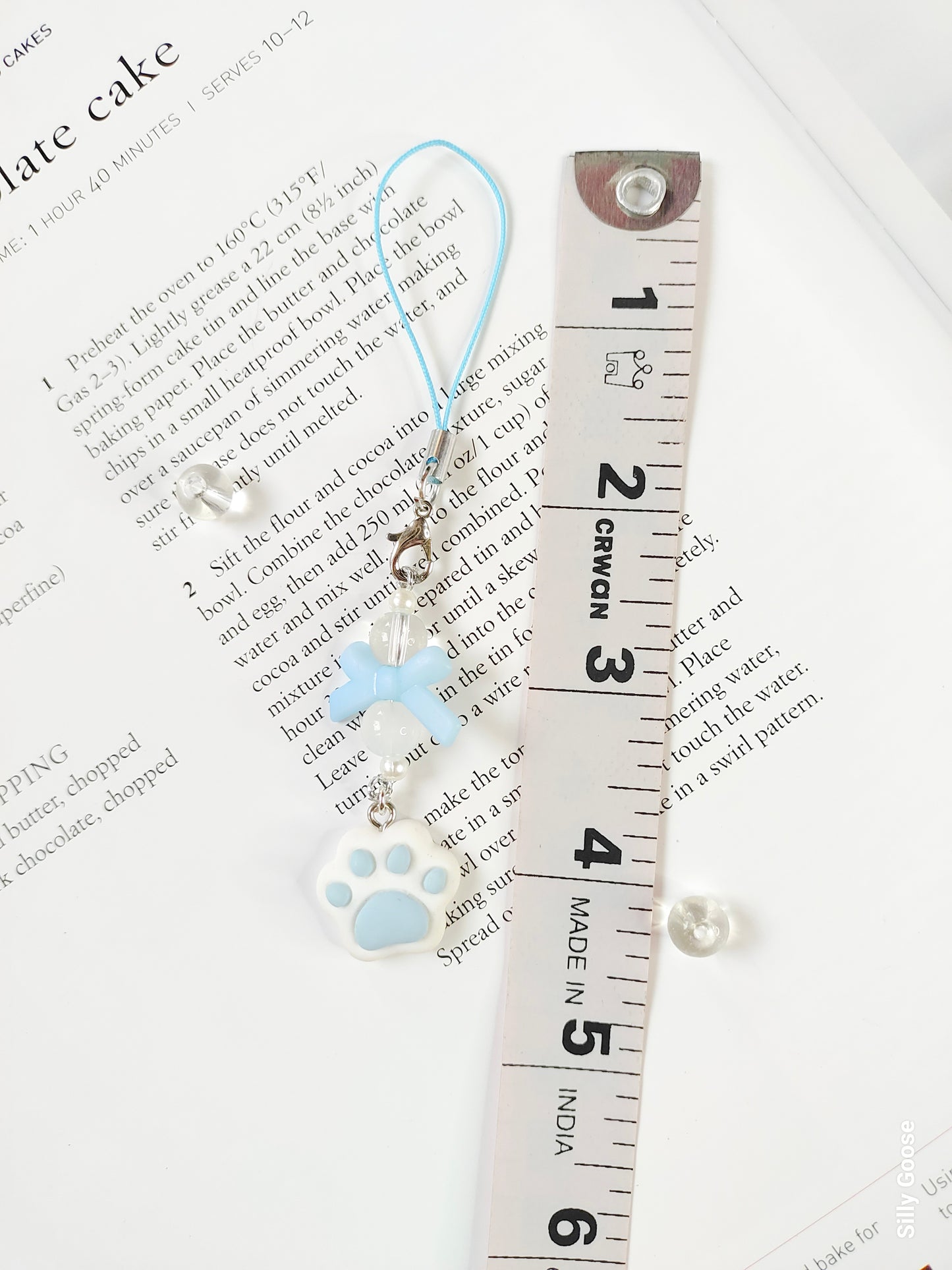 Pastel Blue Pawprint | Charm