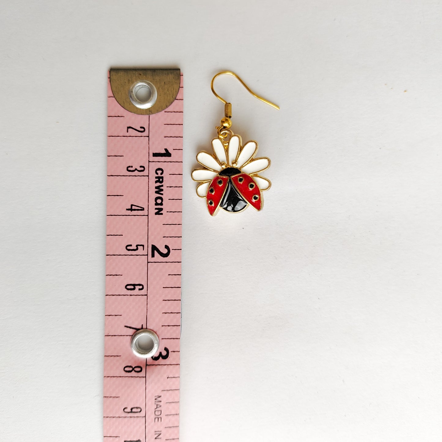 Ladybugs on Daisies Earrings
