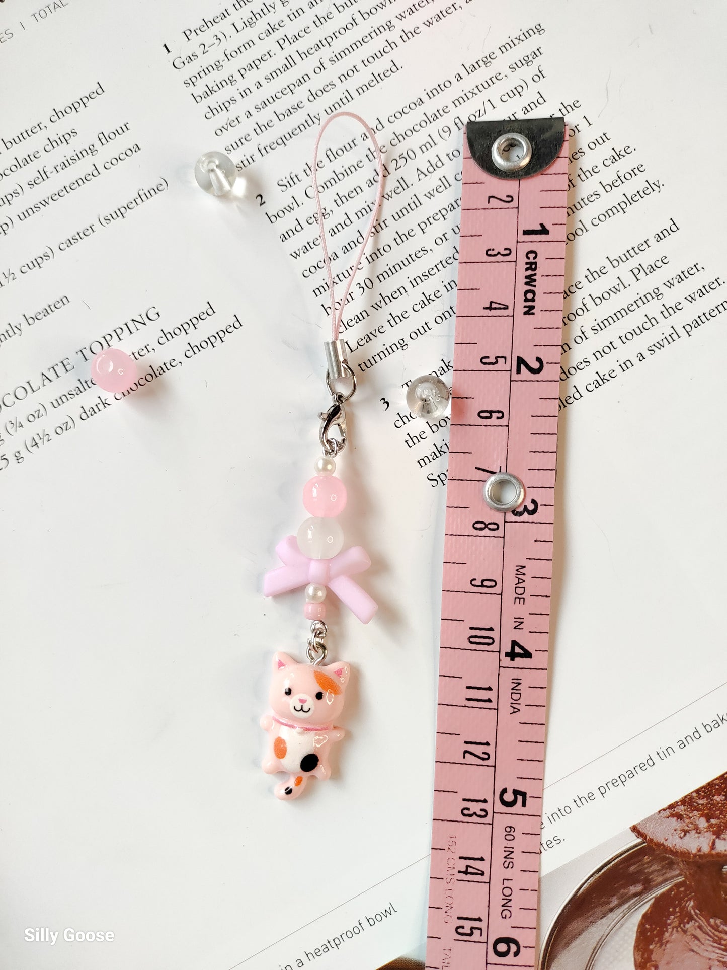 Pink Calico Kitty | Charm