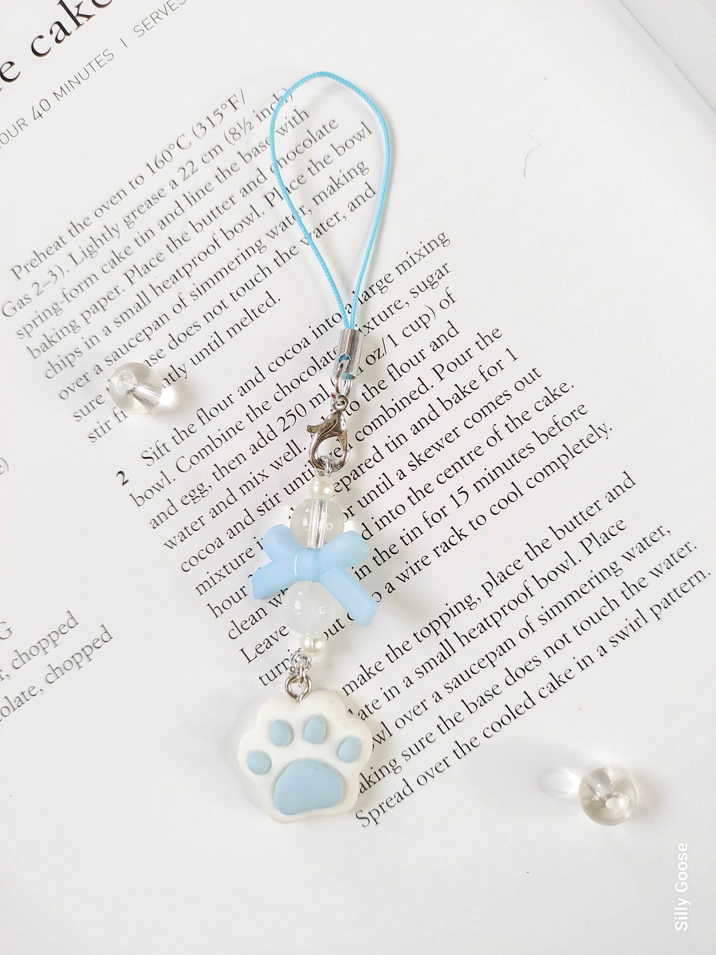 Pastel Blue Pawprint | Charm