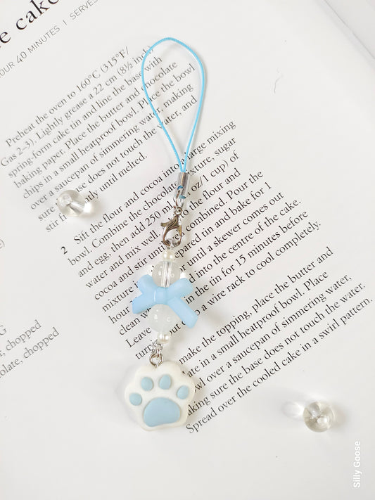 Pastel Blue Pawprint | Charm