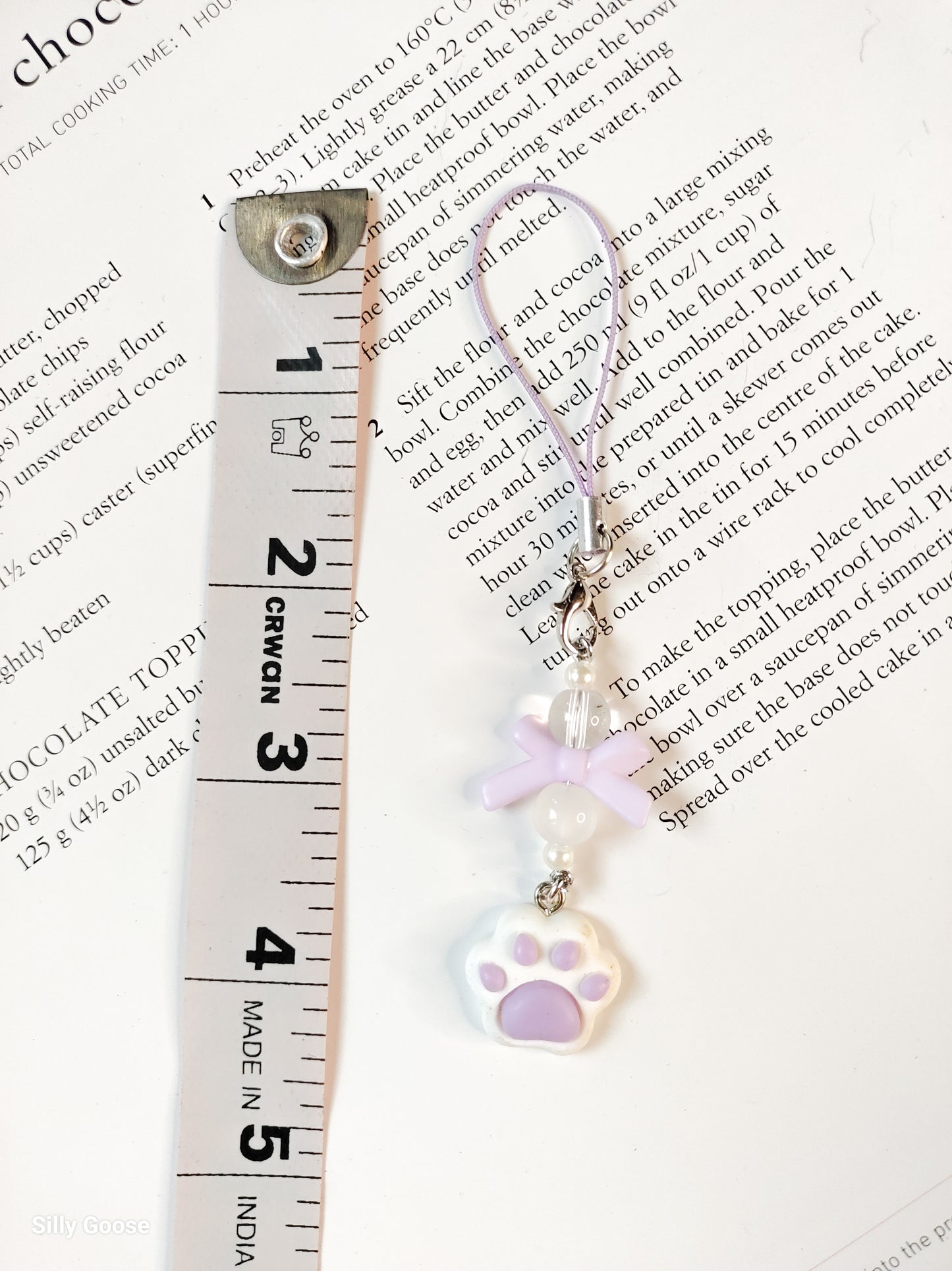 Lavender Pawprint | Charm