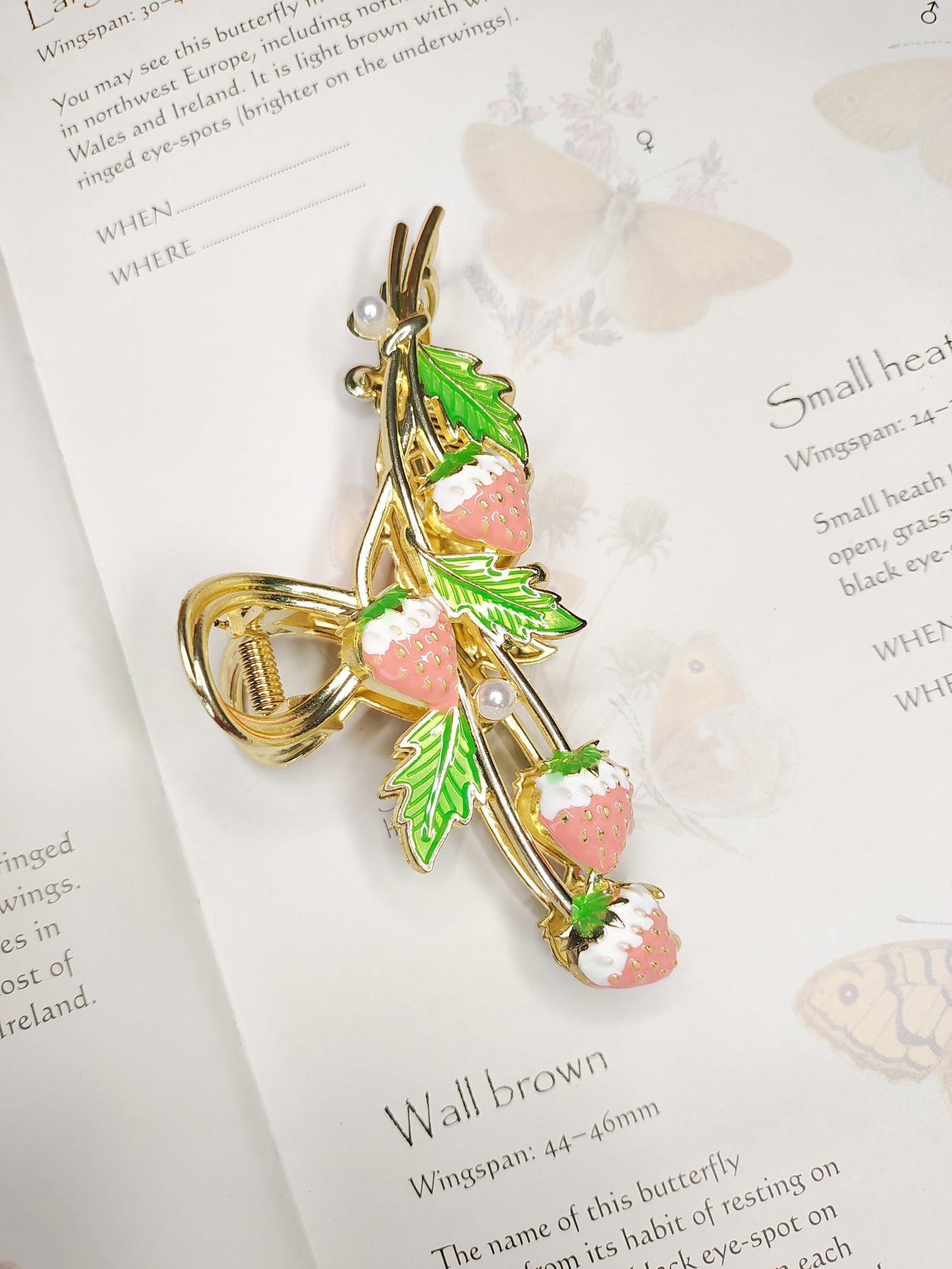 Strawberry Garden // Claw Clip
