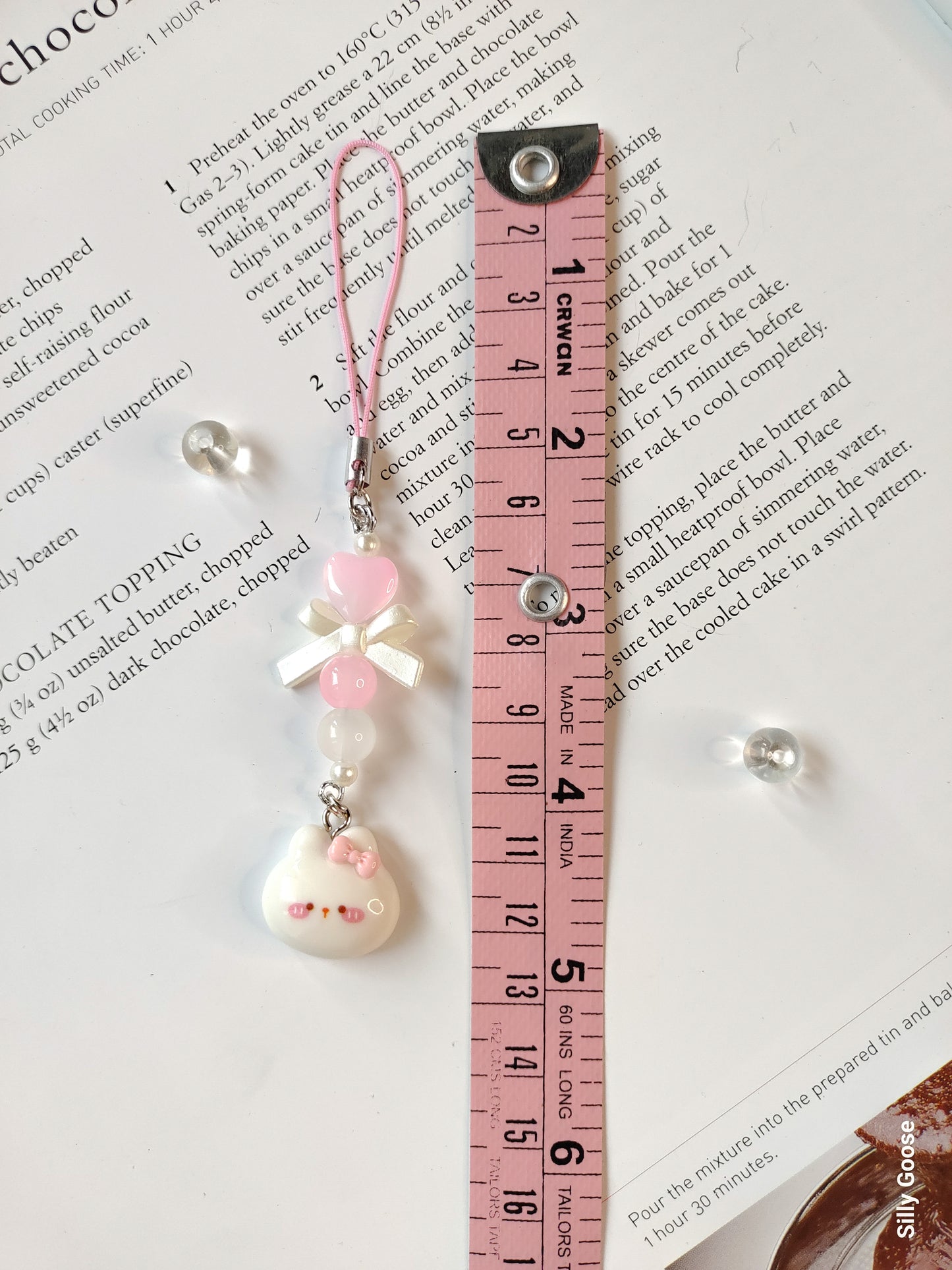 White Blush Bunny | Charm