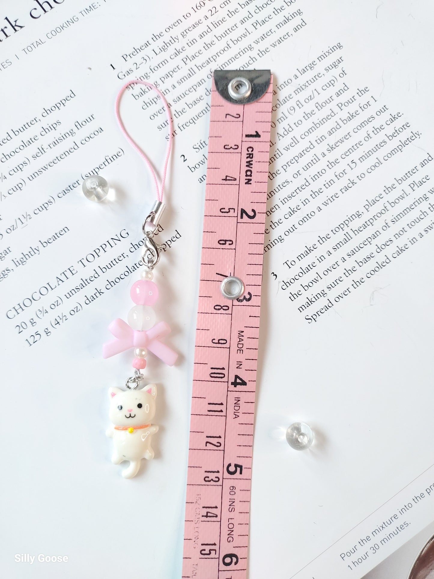 Snowy White Kitty | Charm