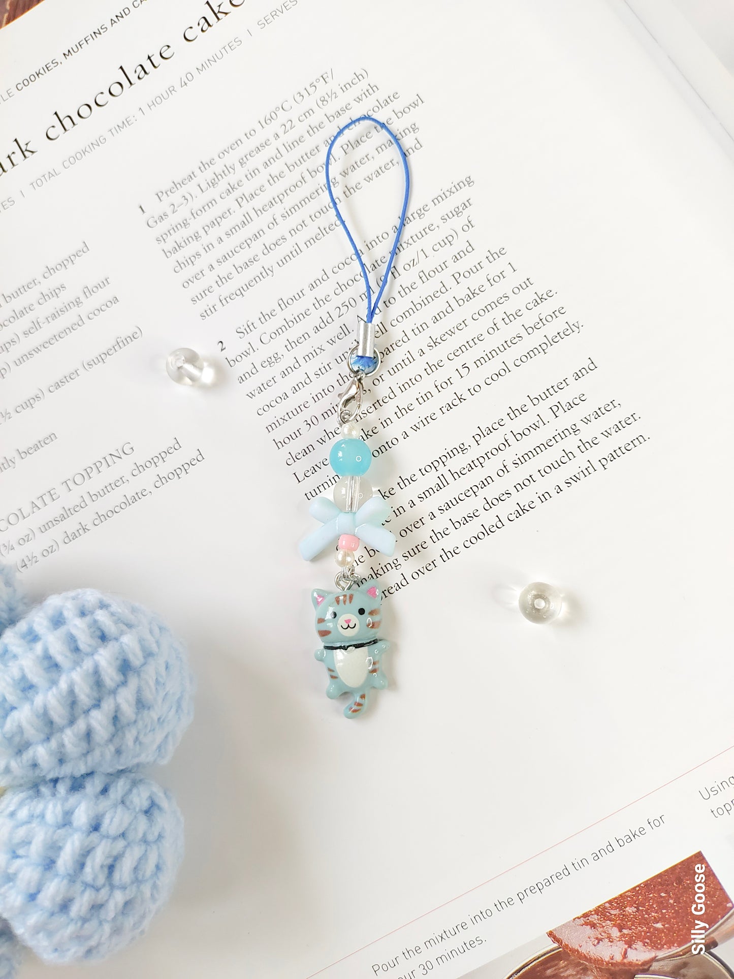 Happy Blue Kitty | Charm