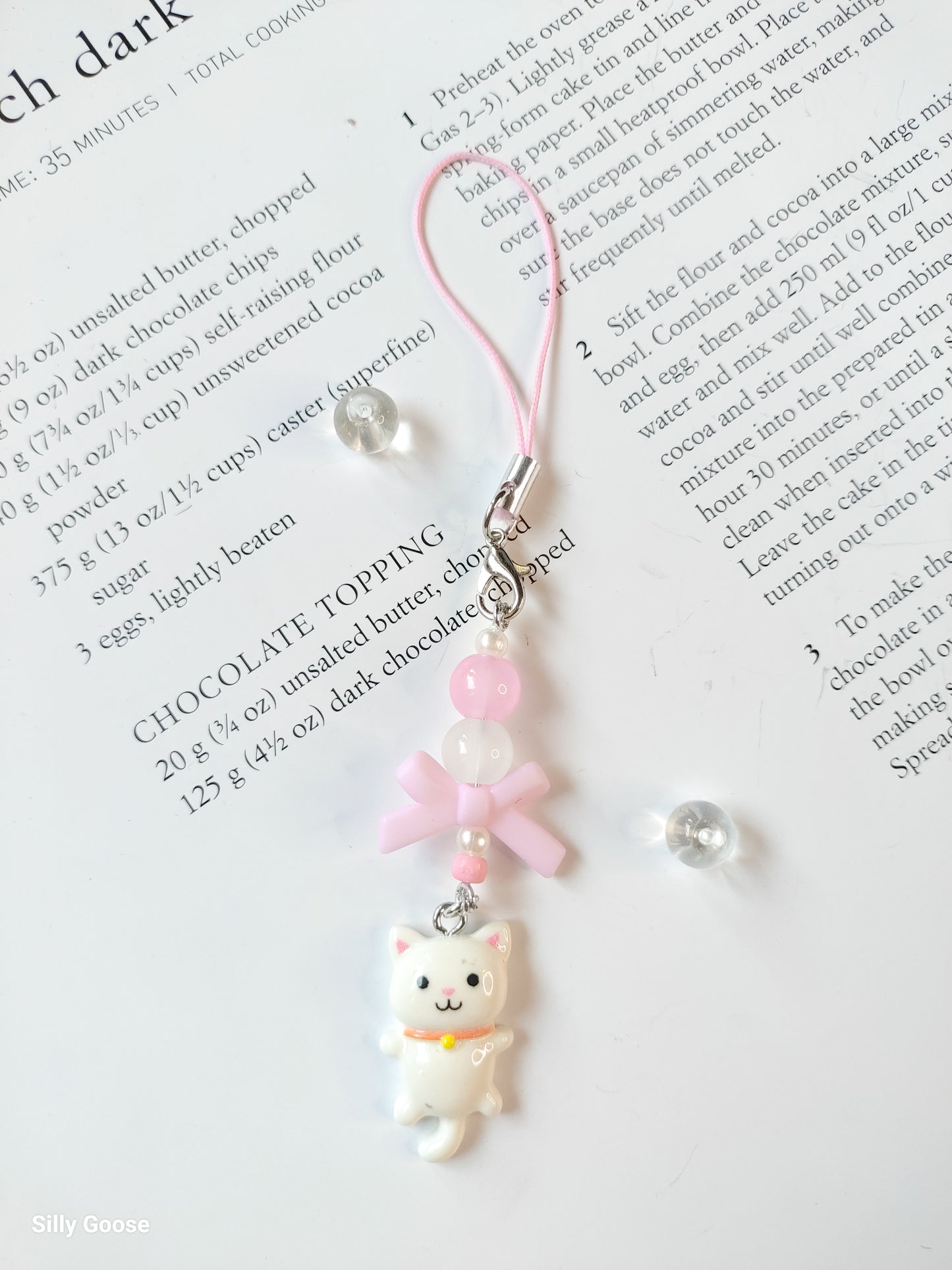 Snowy White Kitty | Charm