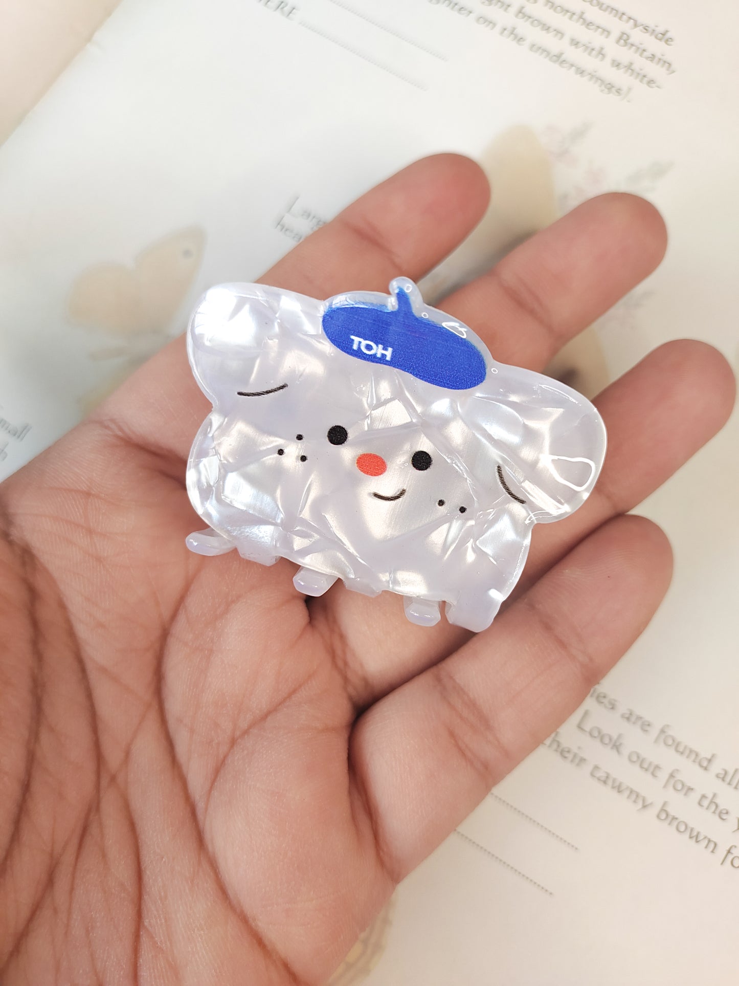 Puppy with a Beret // Claw Clip