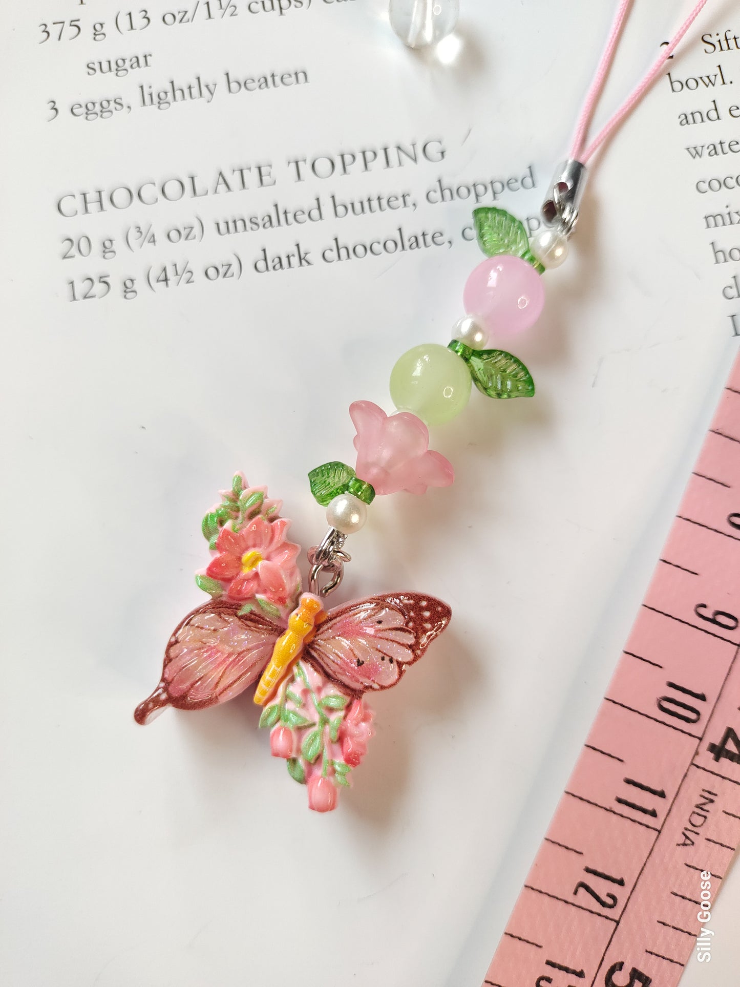 Spring Floral Butterfly | Charm