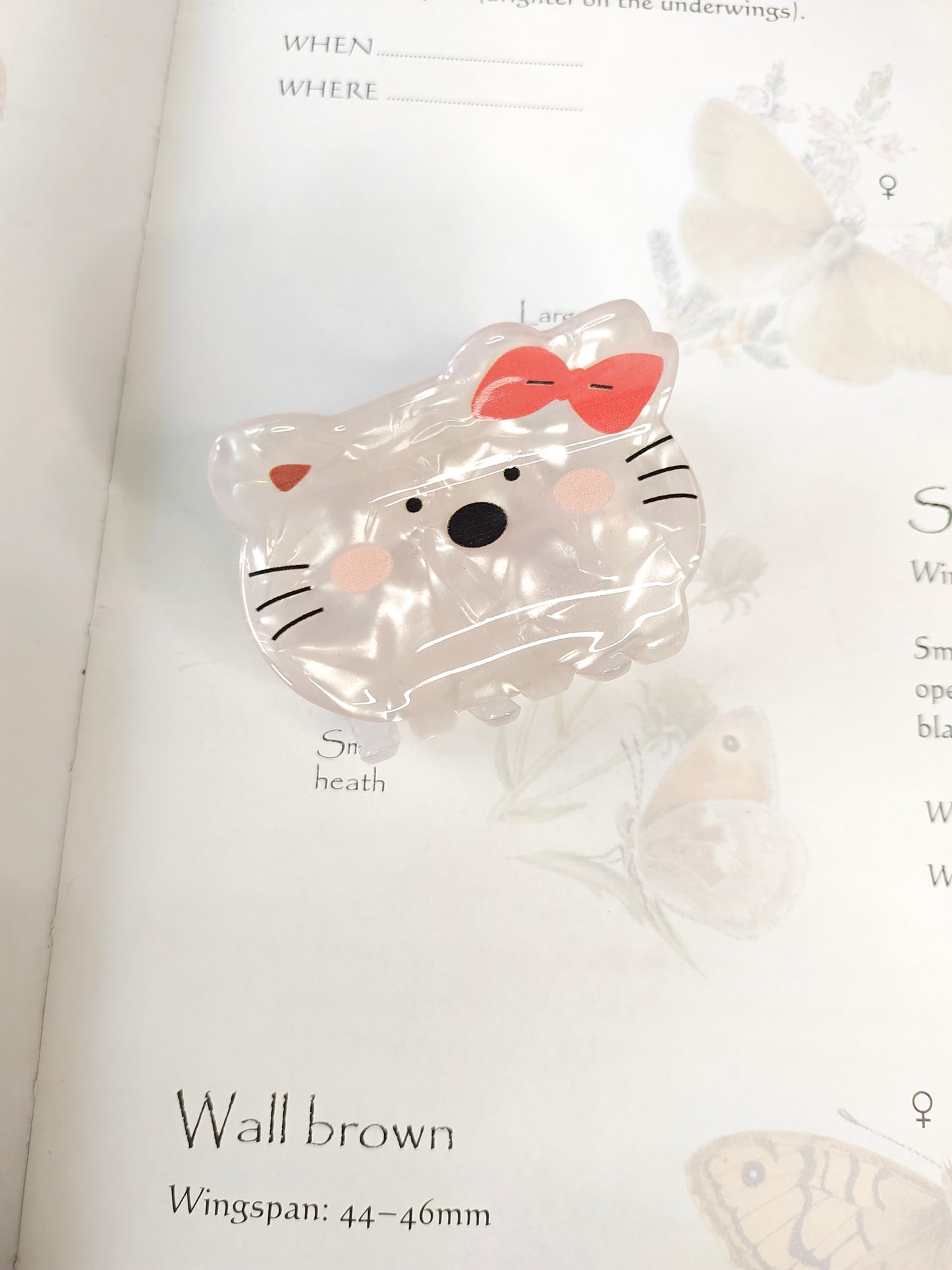 Kitty with Bow // Claw Clip