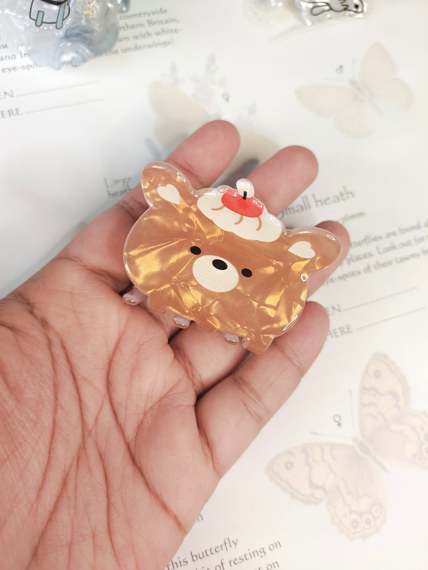 Cutu Brown Teddy // Claw Clip