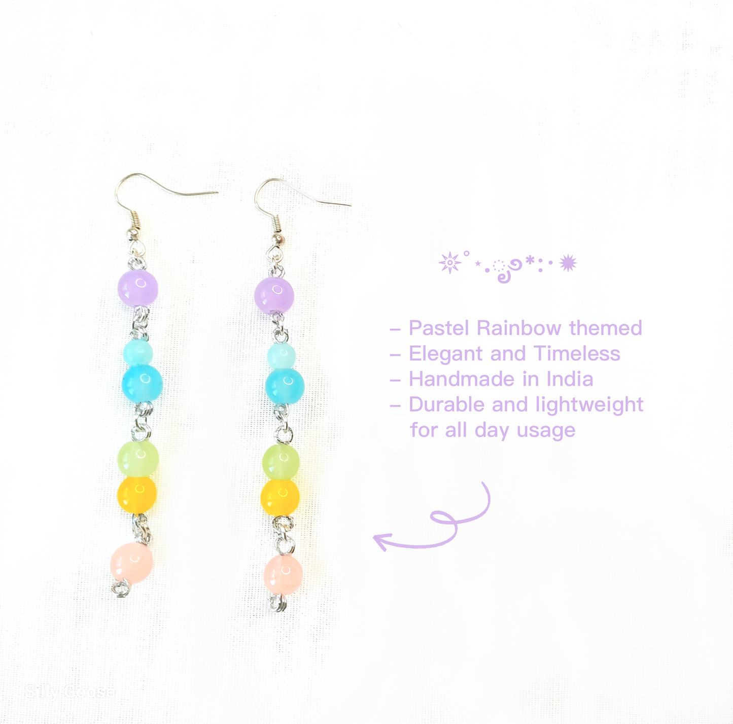 Soft Rainbow | Dangle Earrings