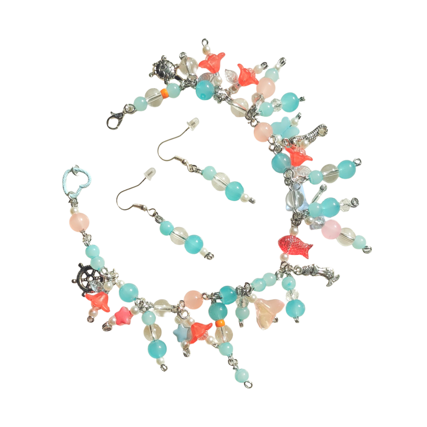 Coral Reef | Bracelet + Earrings Set