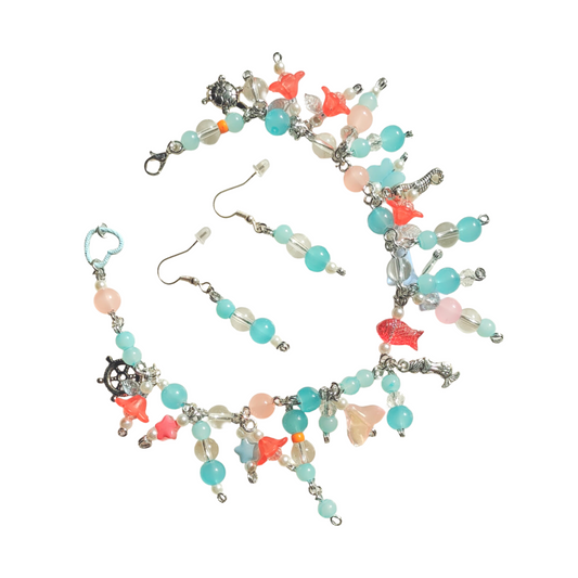 Coral Reef | Bracelet + Earrings Set