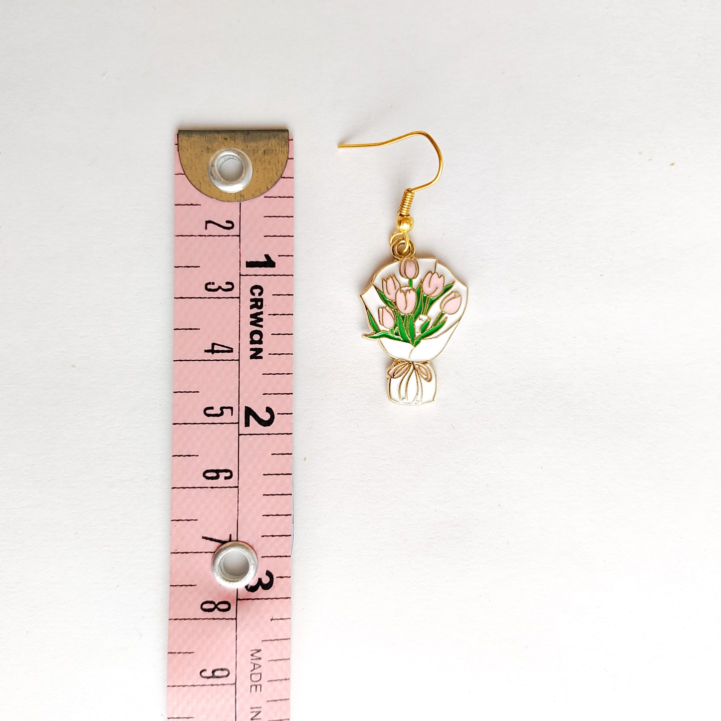 Pastel Tulip Bouquet Earrings