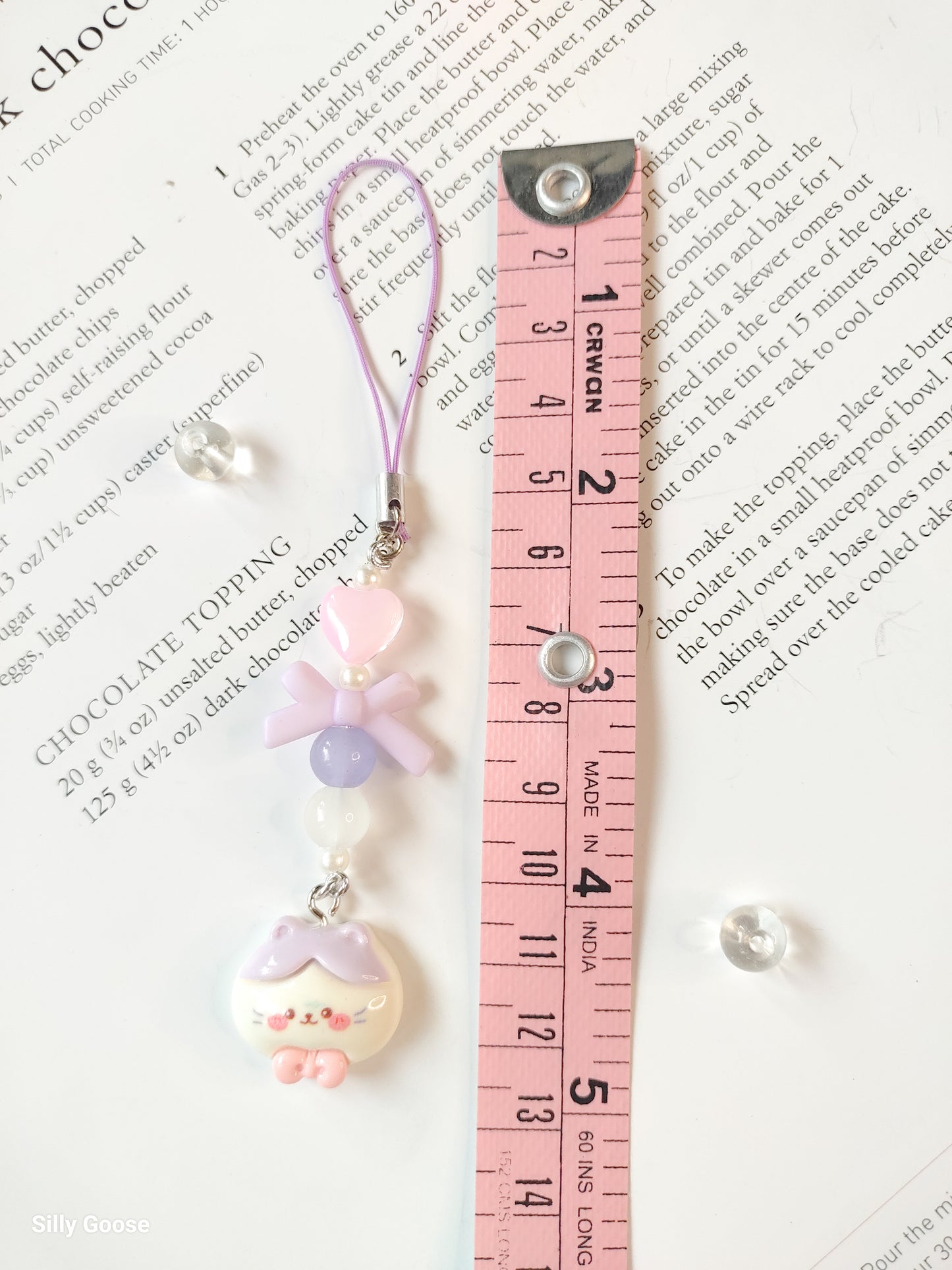 Lavender Bowtie Kitty | Charm