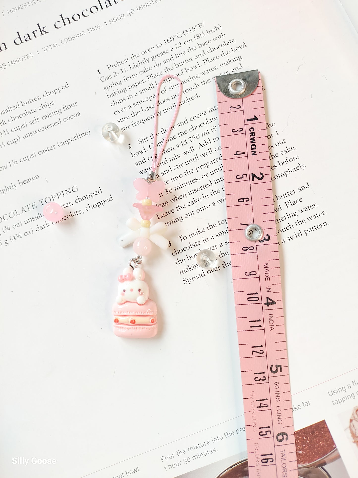 Pink Macaron Bunny | Charm
