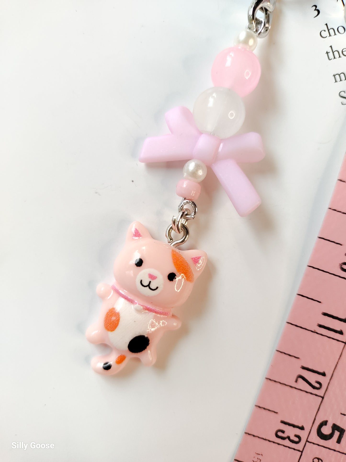 Pink Calico Kitty | Charm