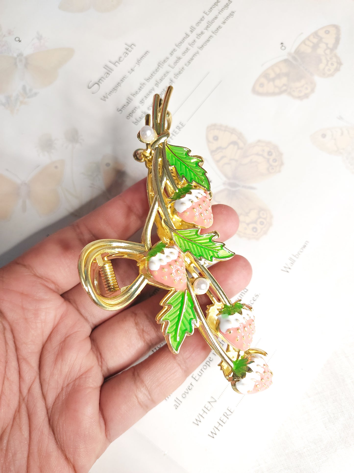 Strawberry Garden // Claw Clip
