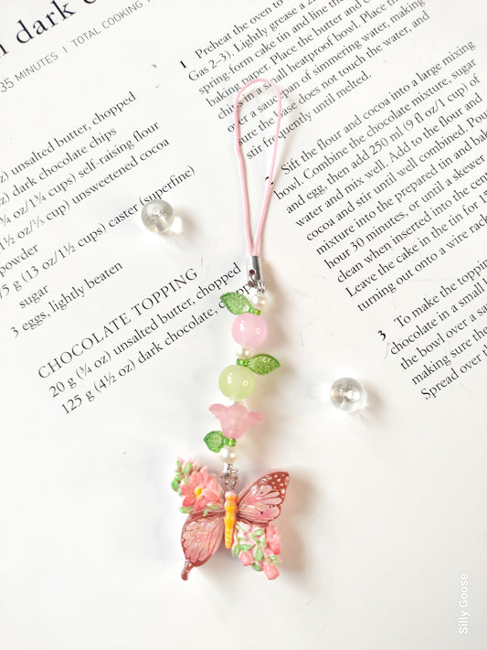 Spring Floral Butterfly | Charm
