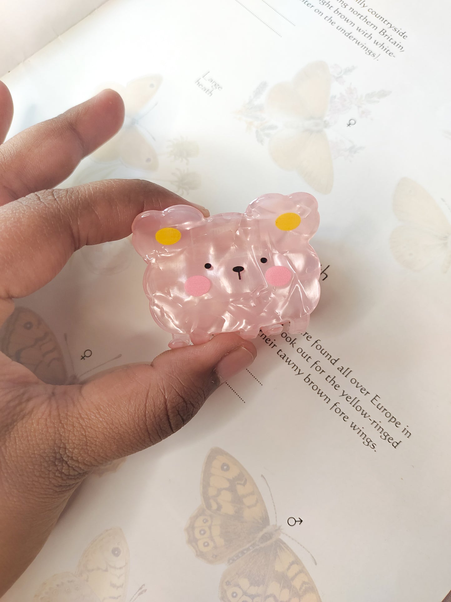 Cotton Candy Teddy // Claw Clip