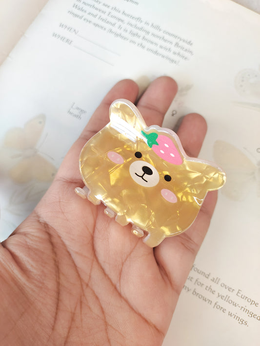 Straw-bear-y // Claw Clip