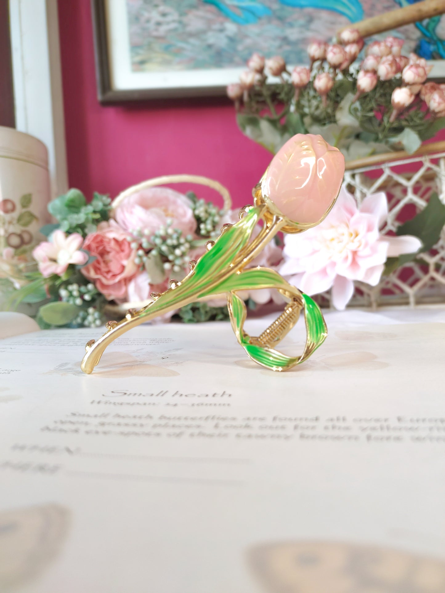 Tulip Blush // Elegant Claw Clip