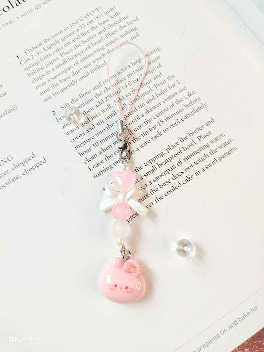 Pink Blushing Bunny | Charm