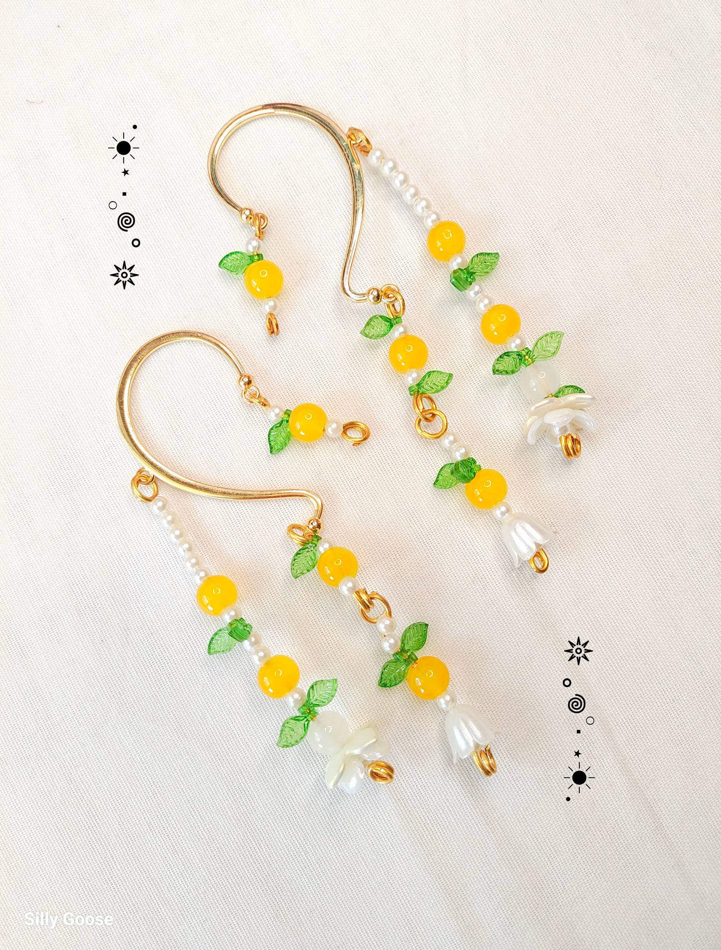 Summer Mangoes | Ear wrap/Ear cuff Earrings