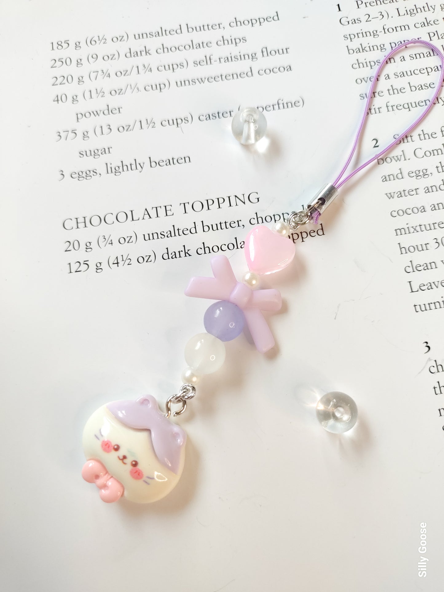 Lavender Bowtie Kitty | Charm