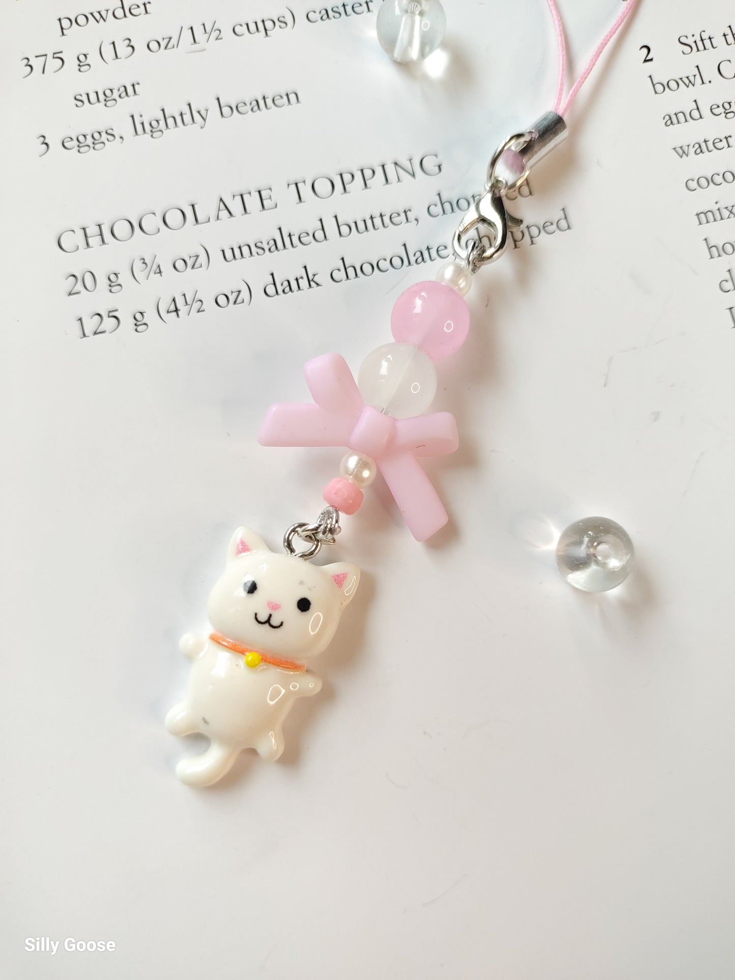 Snowy White Kitty | Charm