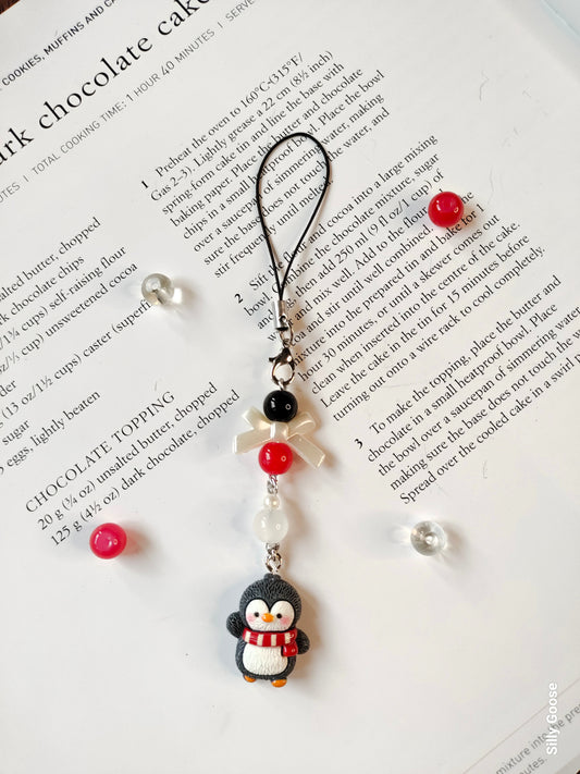 Happy Waving Penguin | Charm