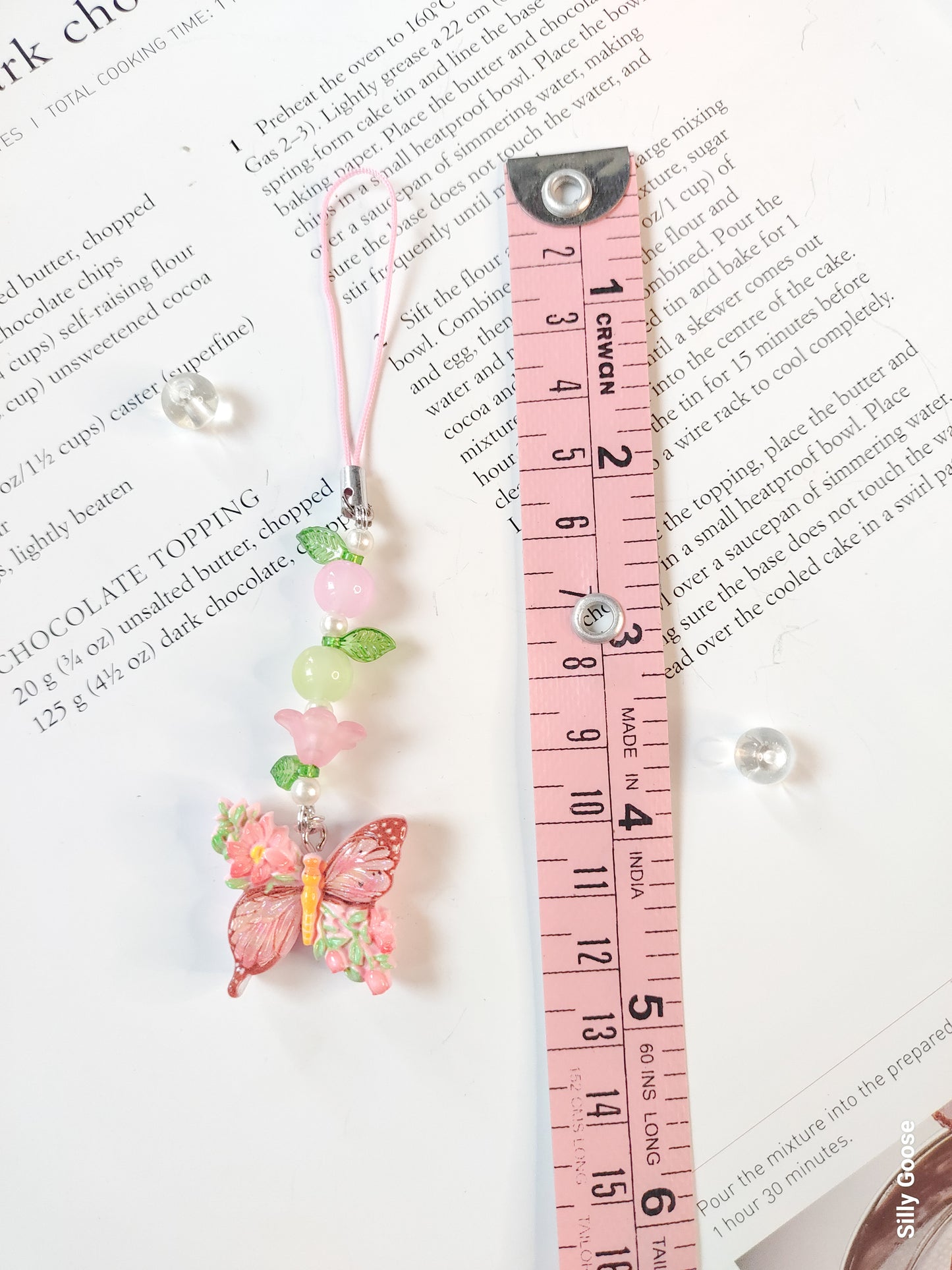 Spring Floral Butterfly | Charm