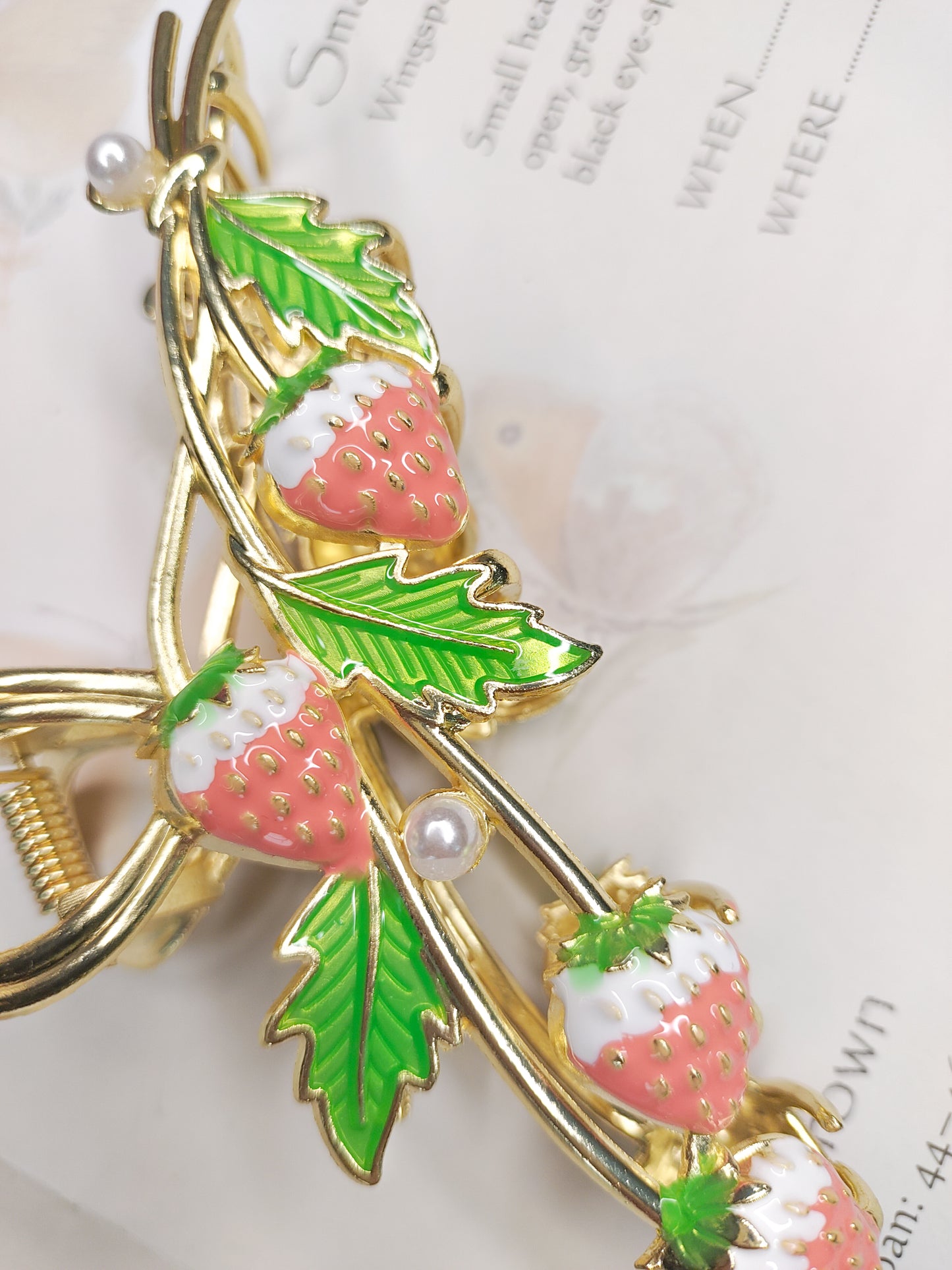 Strawberry Garden // Claw Clip