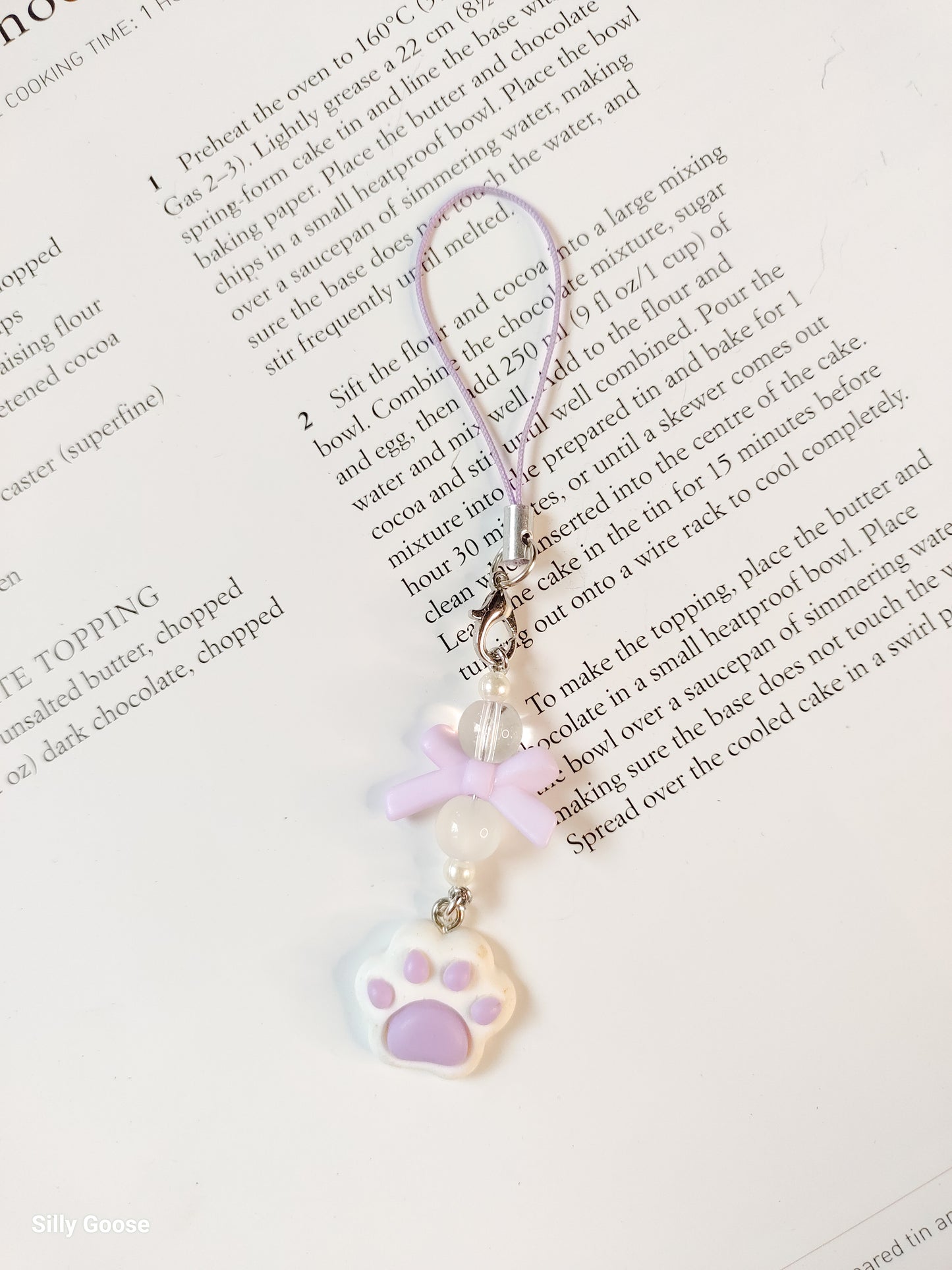Lavender Pawprint | Charm