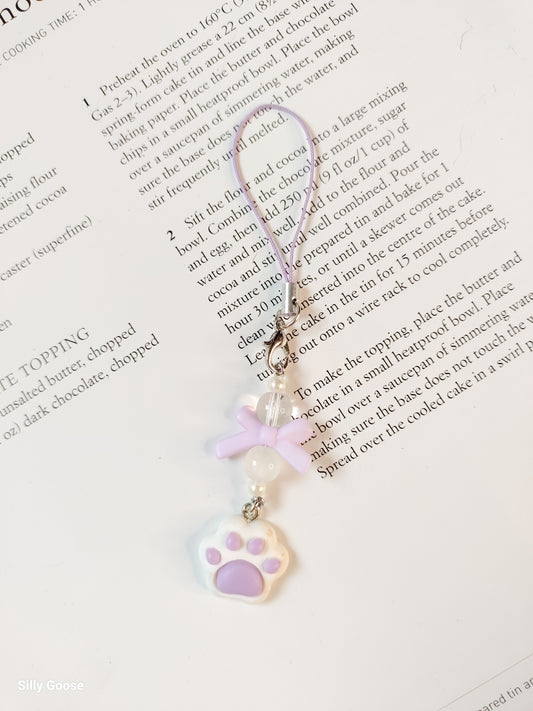 Lavender Pawprint | Charm