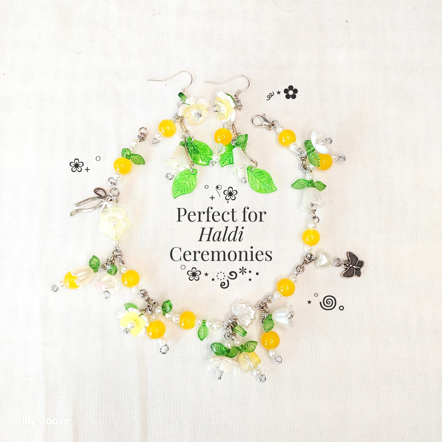 Marigold Haldi Jewellery Set