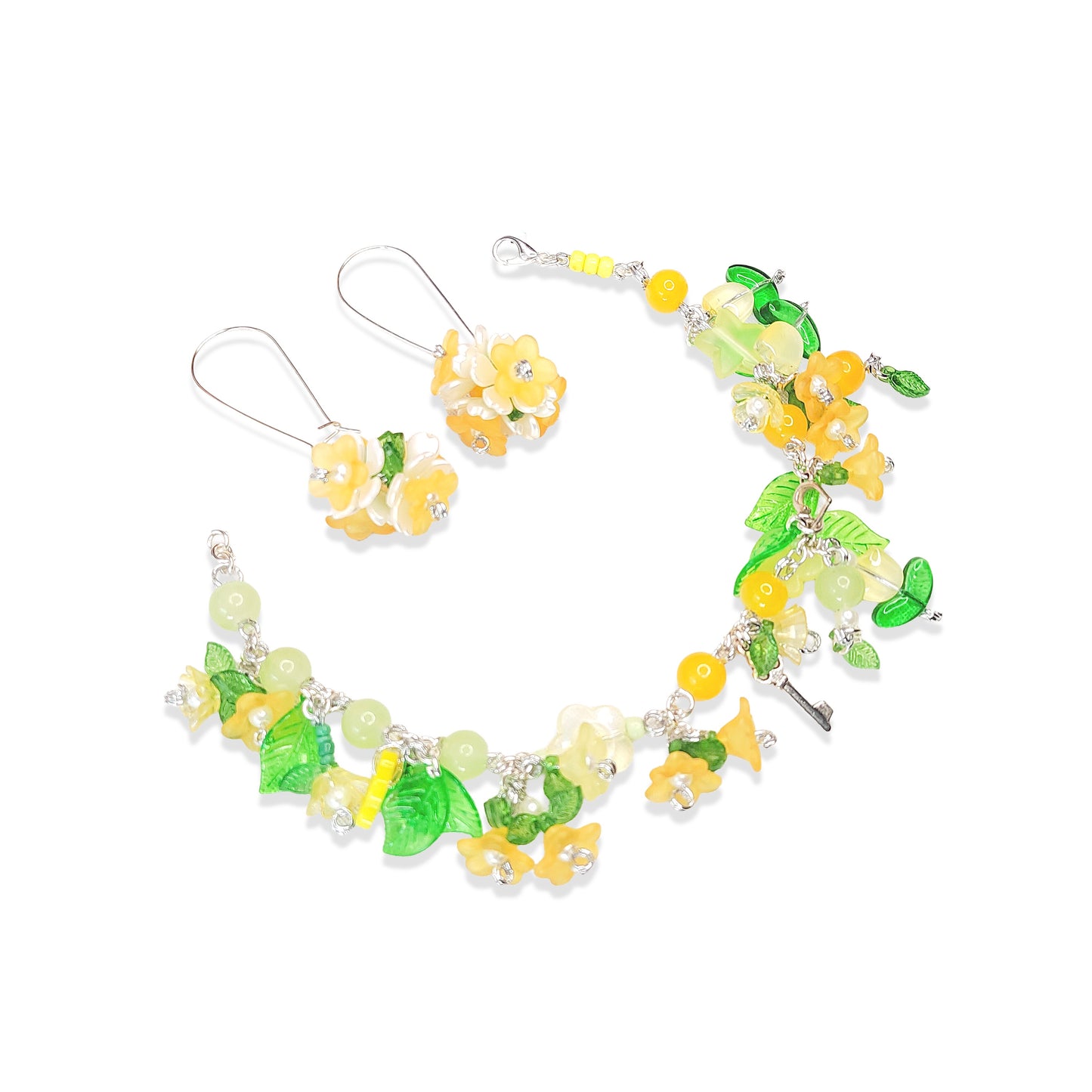 Sunshine Floral Haldi Jewellery Set