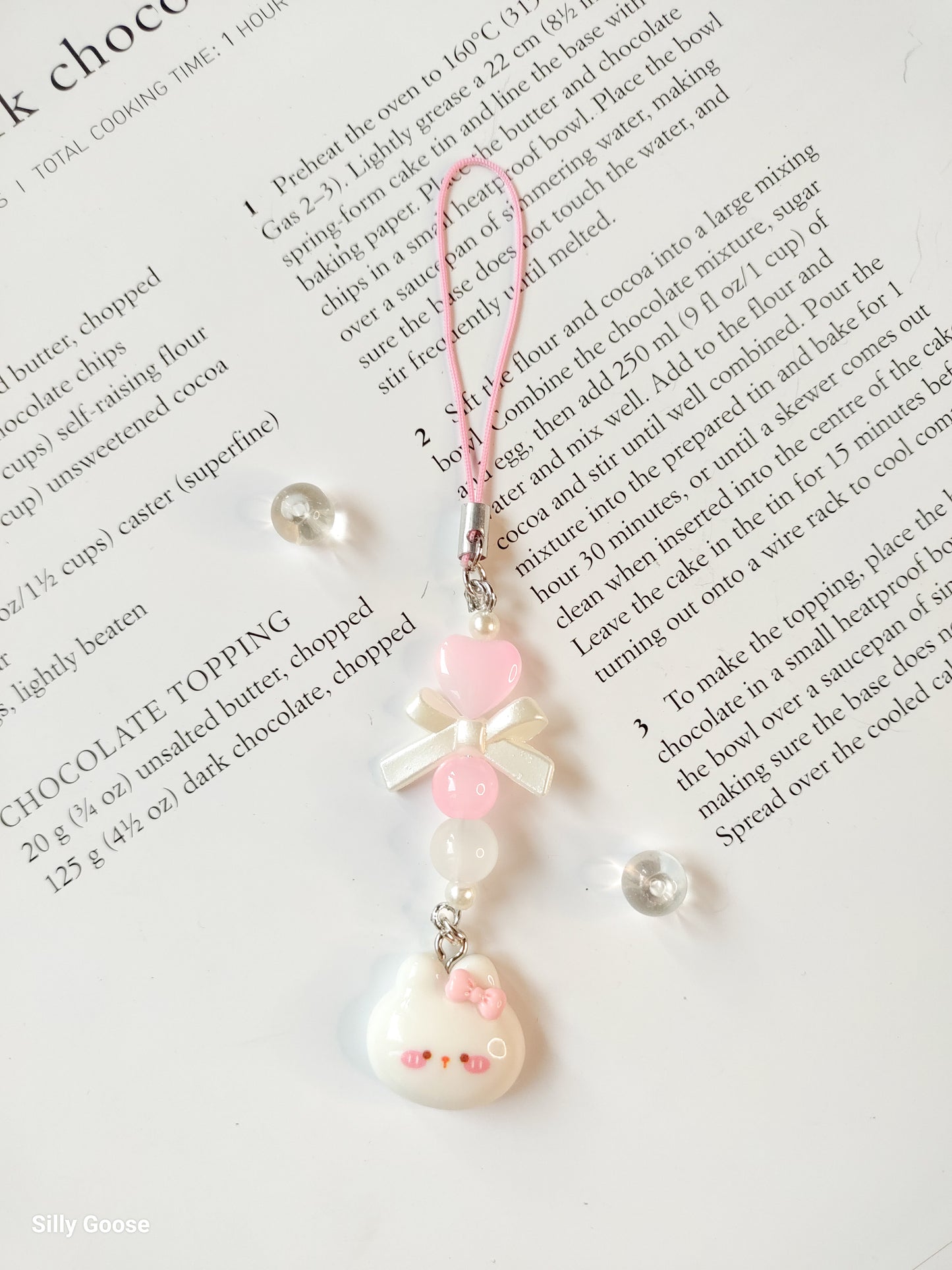 White Blush Bunny | Charm