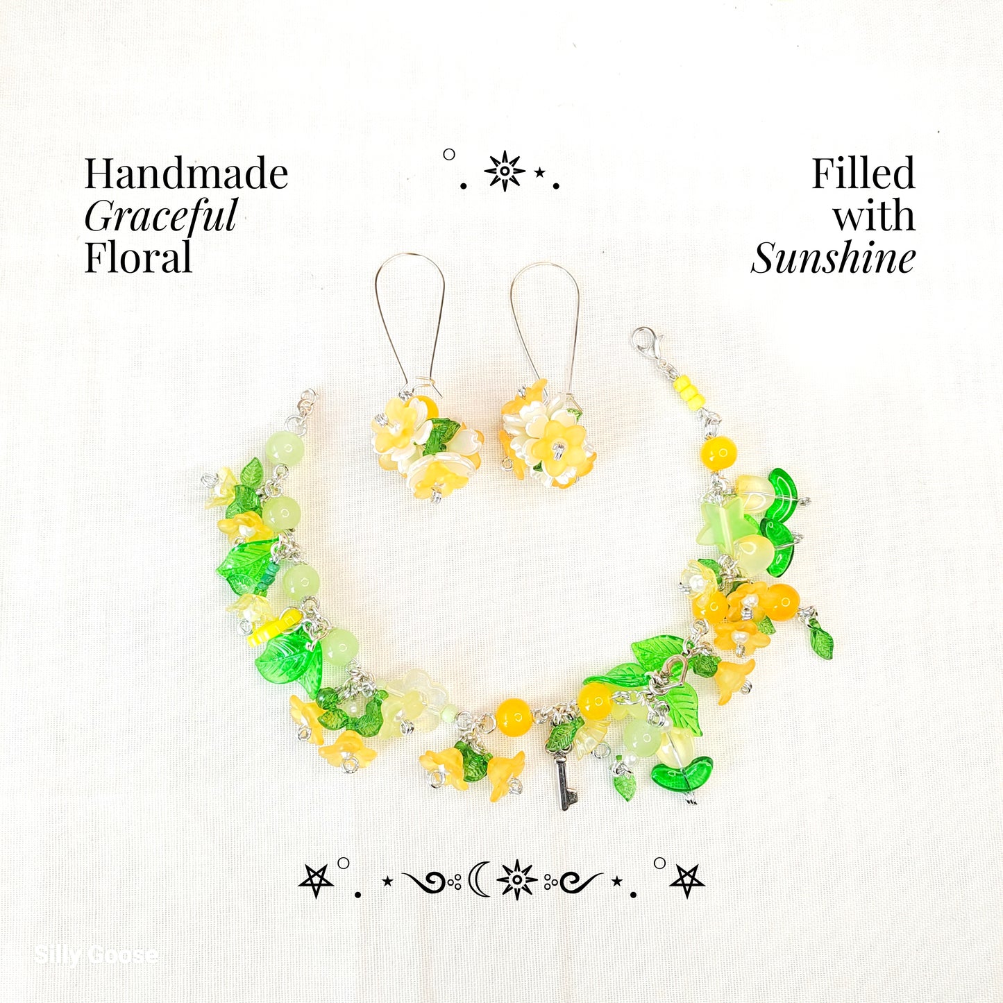 Sunshine Floral Haldi Jewellery Set