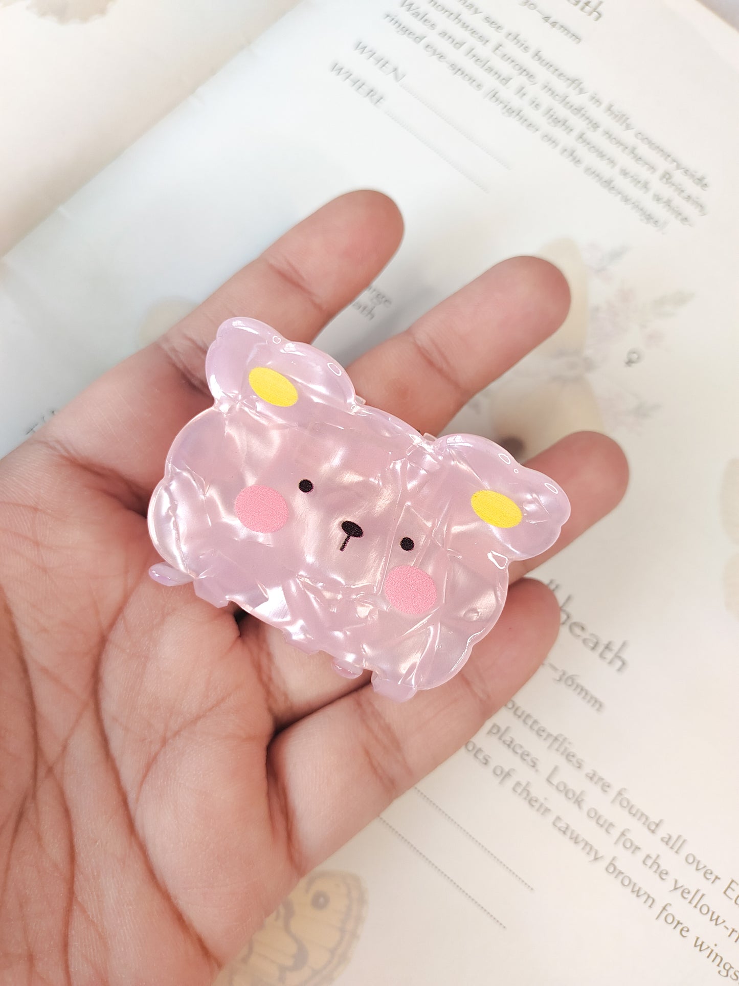Cotton Candy Teddy // Claw Clip