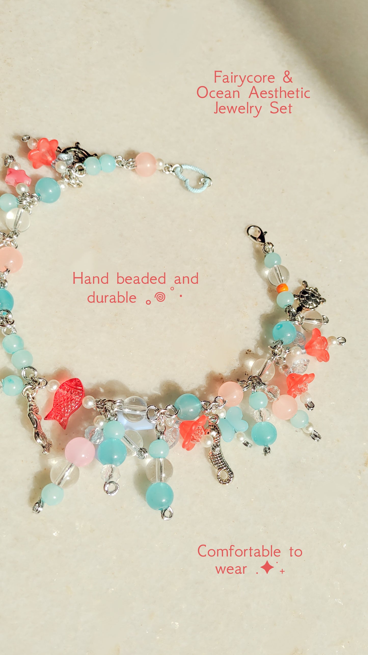 Coral Reef | Bracelet + Earrings Set