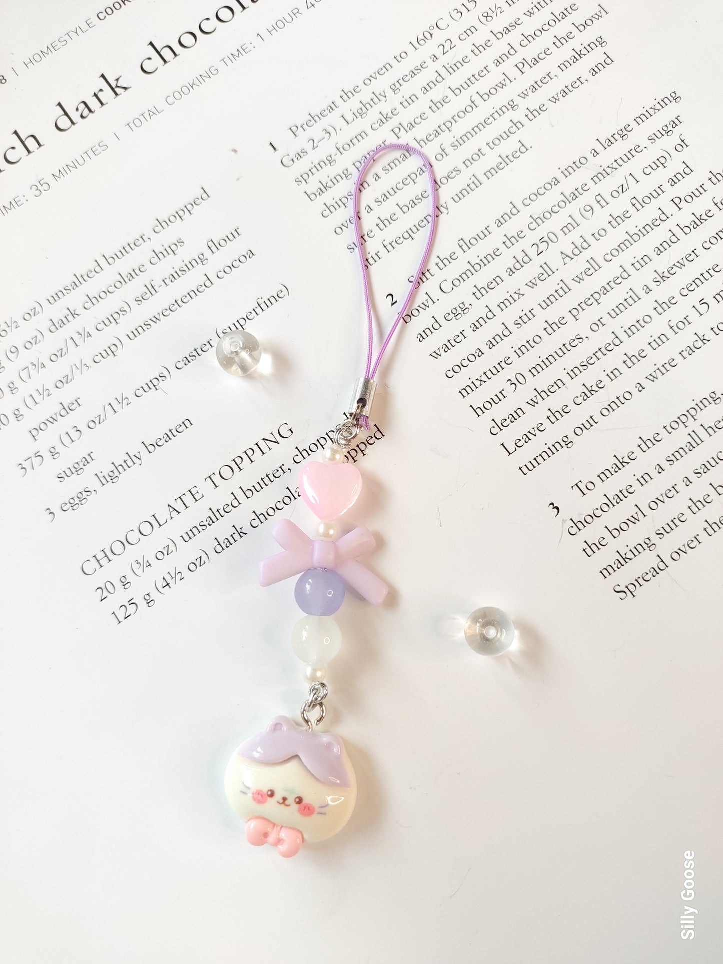 Lavender Bowtie Kitty | Charm
