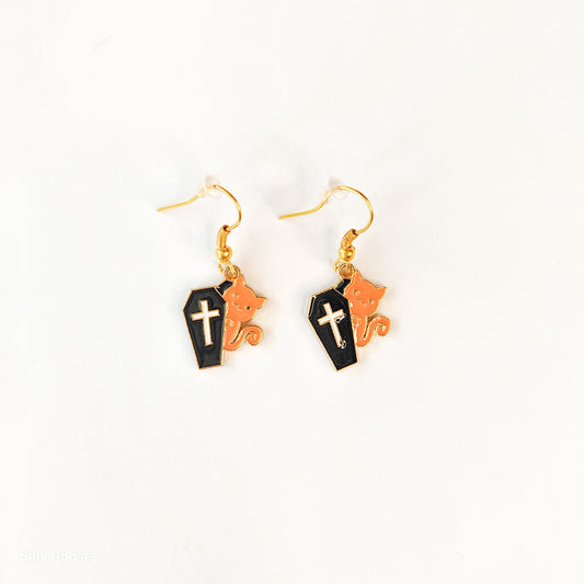 Halloween Kitty | Earrings